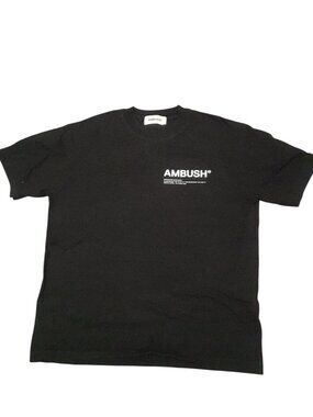 AMBUSH Black Logo Cotton T-Shirt